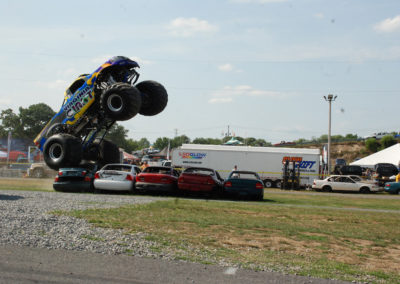 the virginia giant monster truck at the 2011 truck nationals crushing cars